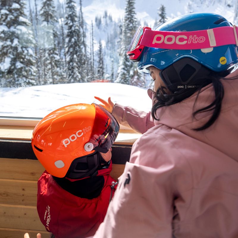 Children's ski helmet POC POCito Obex Visor S2 Jr fluorescent orange 13