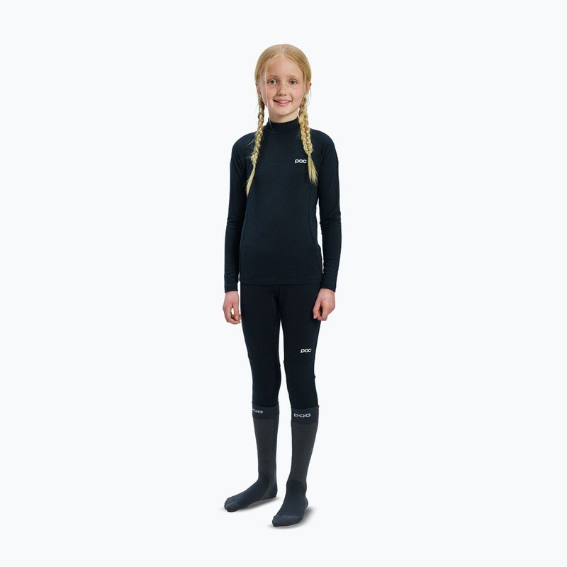 Children's thermal sweatshirt POC Layer Merino Mock Neck Jersey Jr uranium black 2