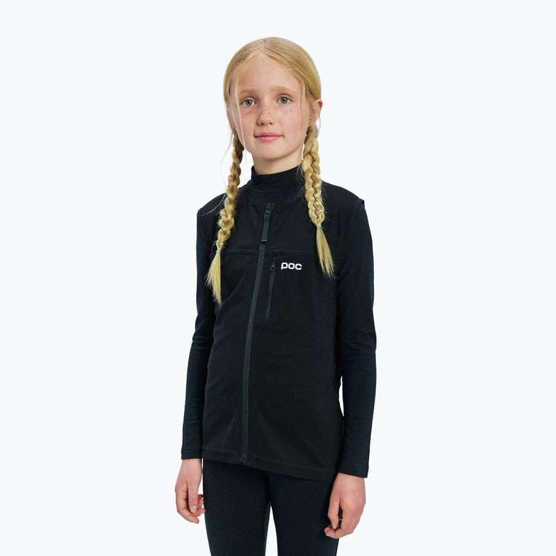 Children's thermal sweatshirt POC Layer Merino Mock Neck Jersey Jr uranium black 4