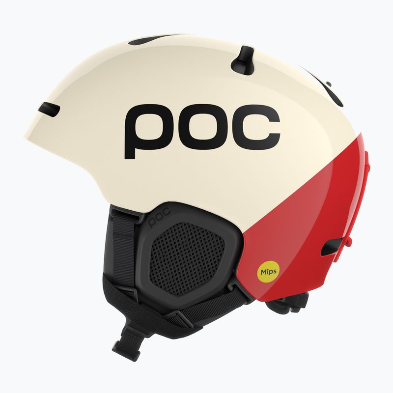 Ski helmet POC Fornix BC rouge/blanc 2