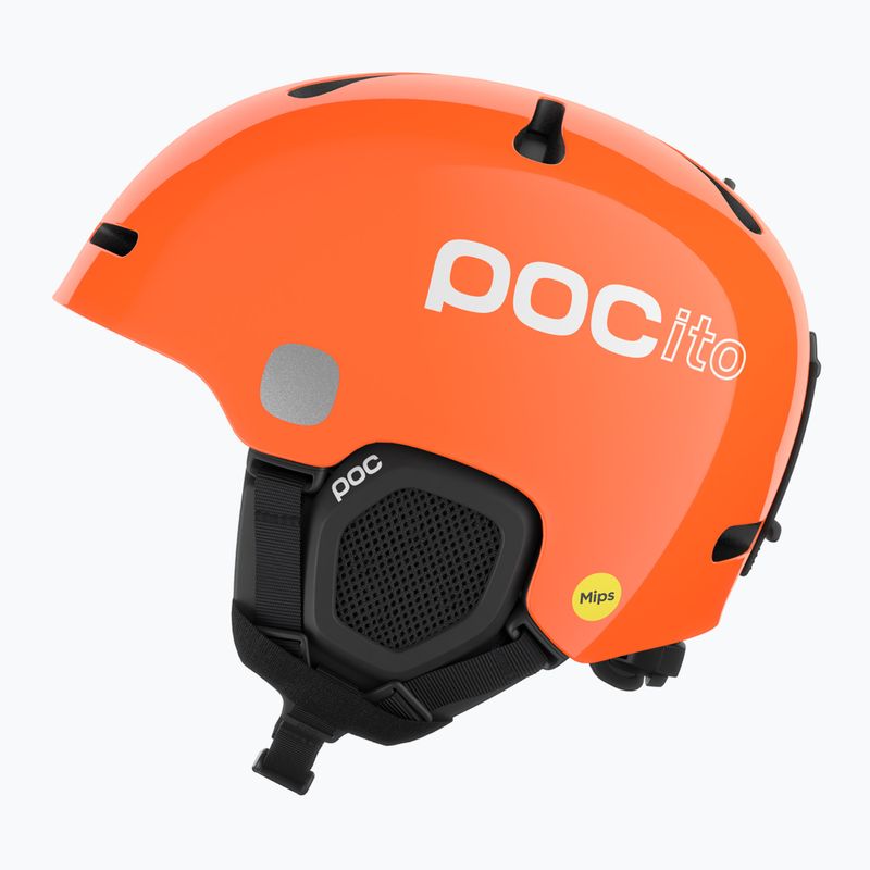Children's ski helmet POC POCito Fornix MIPS fluorescent orange 2