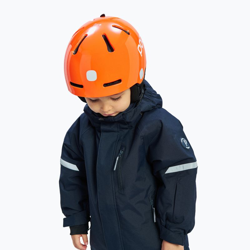 Children's ski helmet POC POCito Fornix MIPS fluorescent orange 9