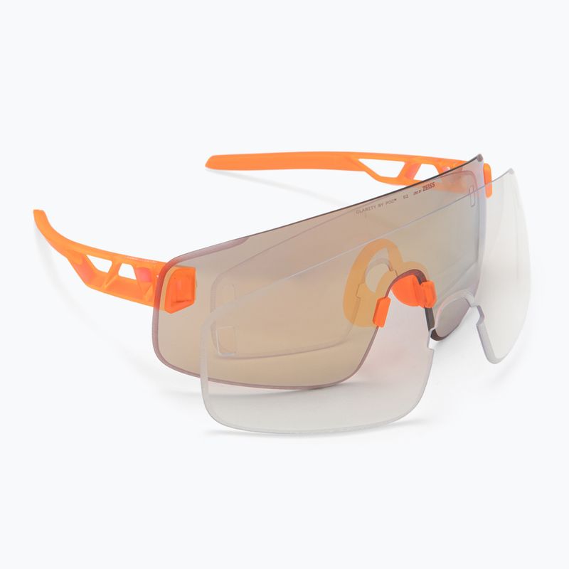 POC Elicit Toric fl.orange translucent/clarity road/partly sunny gold sunglasses
