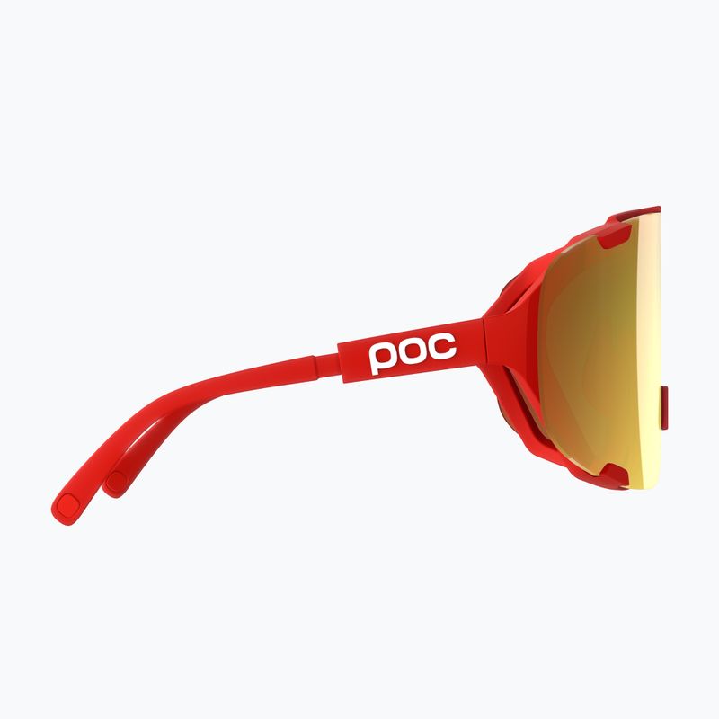 POC Devour prismane red/clarity road/partly sunny gold sunglasses 4