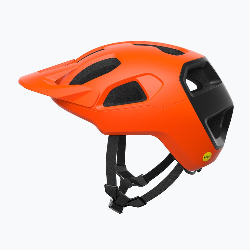 Bike helmet POC Cularis fluorescent orange matt/uranium black matt 2