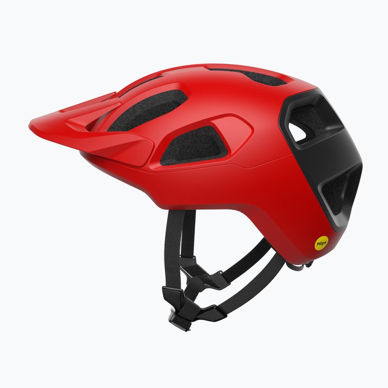 POC Cularis prismane red matt/uranium black matt bike helmet 2