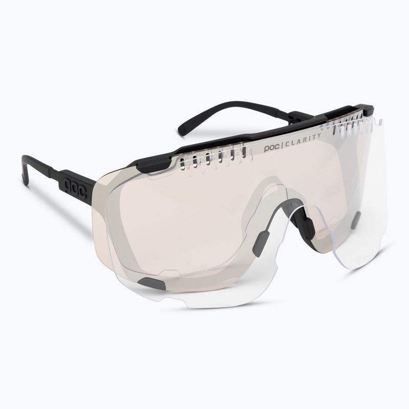 POC Devour uranium black/clarity trail/partly sunny silver sunglasses