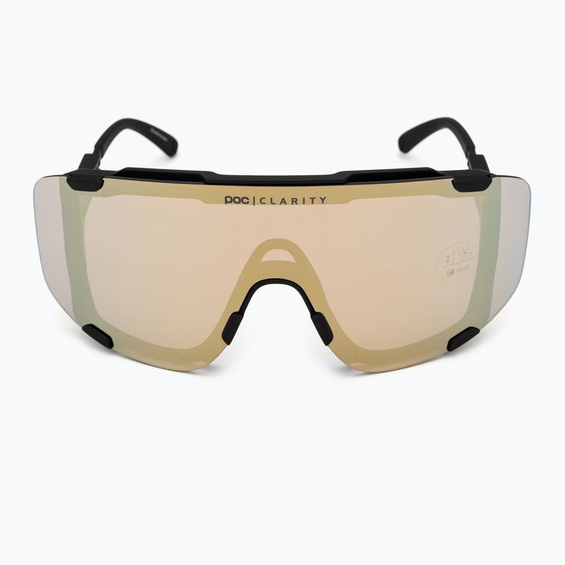 POC Devour uranium black/clarity road/partly sunny gold sunglasses 4