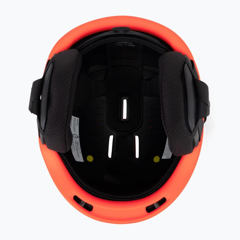 POC Obex MIPS ski helmet fluorescent orange matt 5