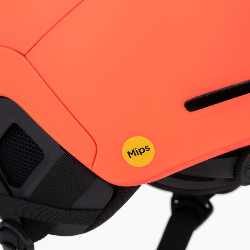 POC Obex MIPS ski helmet fluorescent orange matt 7