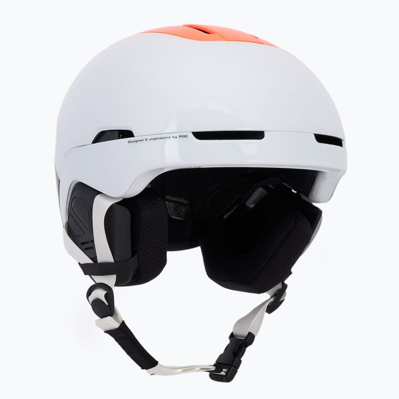 POC Obex Connect hydrogen white/fluorescent orange avip ski helmet