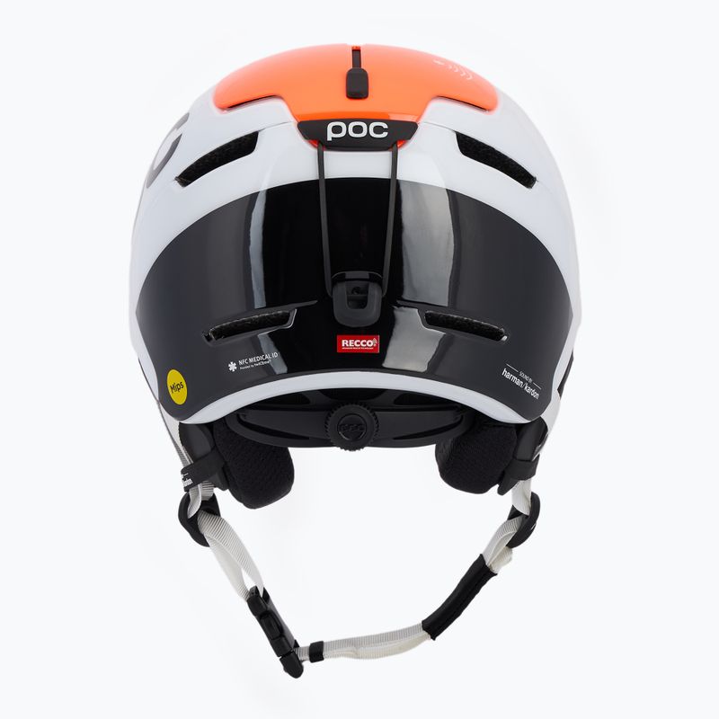 POC Obex Connect hydrogen white/fluorescent orange avip ski helmet 3