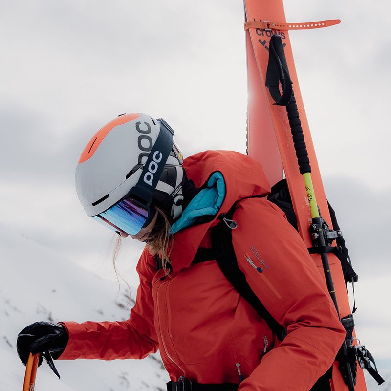 POC Obex Connect hydrogen white/fluorescent orange avip ski helmet 10