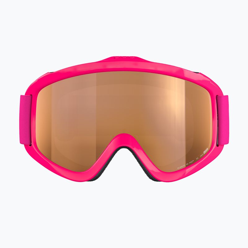 POC POCito Iris fluorescent pink/partly sunny light orange children's ski goggles 2