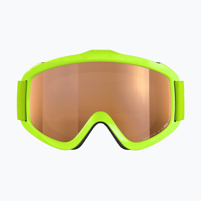 POC POCito Iris fluorescent yellow/green/partly sunny light orange children's ski goggles 2