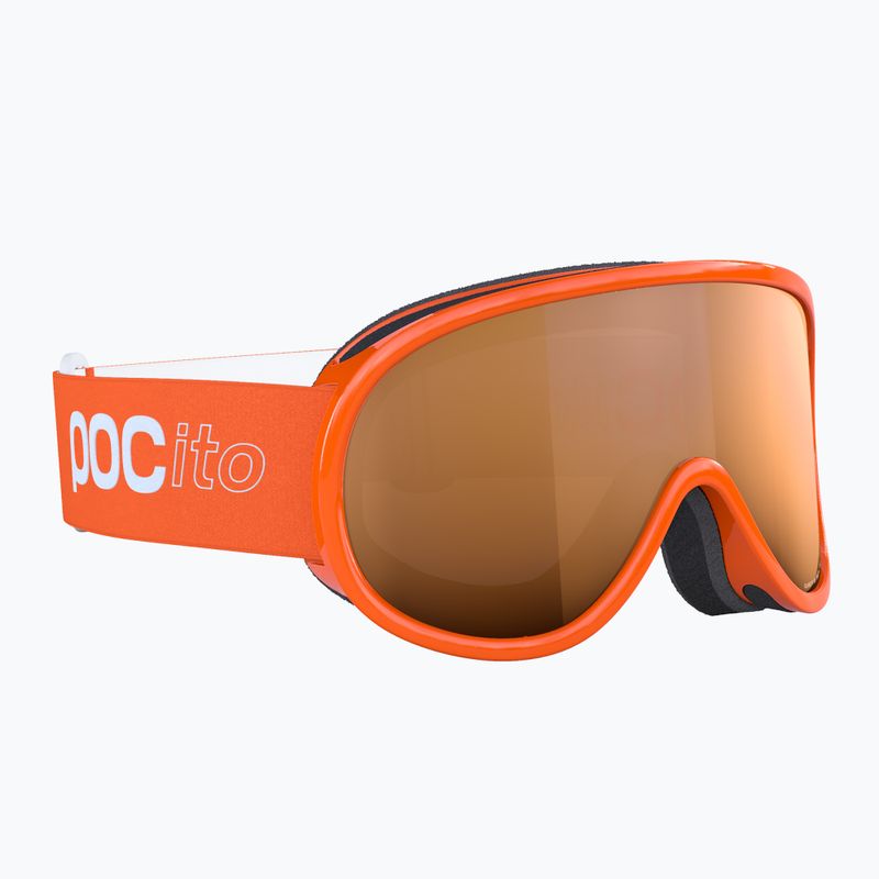 Children's ski goggles POC POCito Retina Jr S2 fluorescent orange/partly sunny light orange