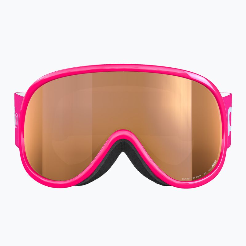 Children's ski goggles POC POCito Retina Jr S2 fluorescent pink/partly sunny light orange 3