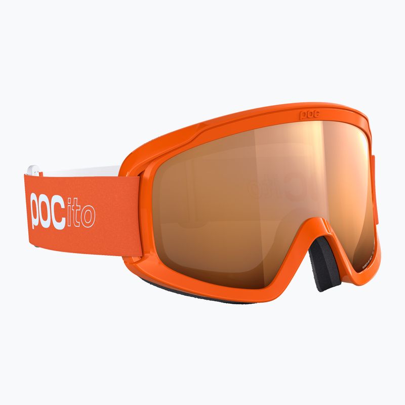 POC POCito Opsin fluorescent orange/partly sunny light orange children's ski goggles