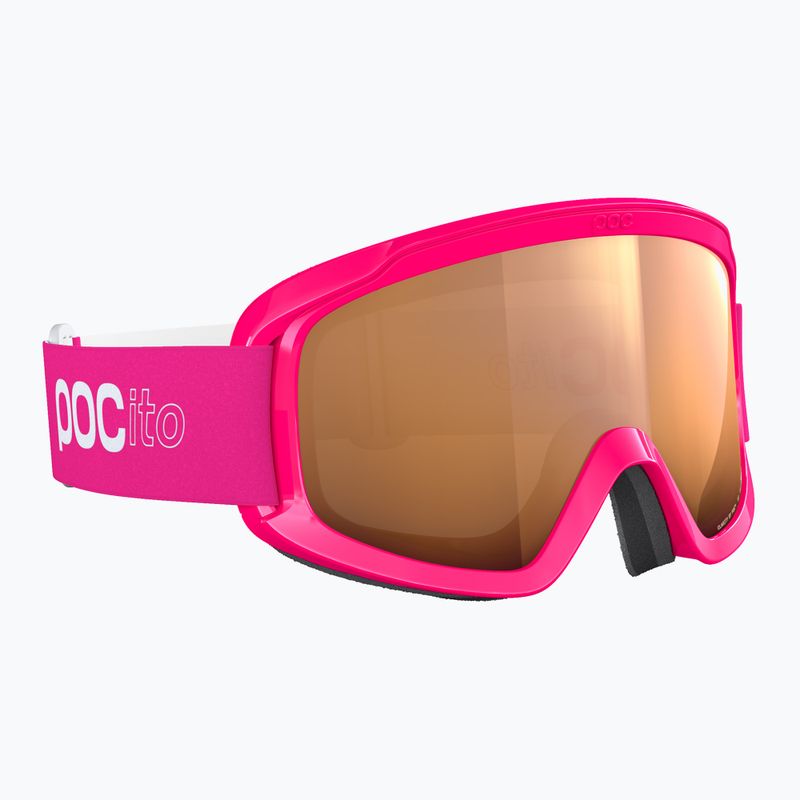 POC POCito Opsin fluorescent pink/partly sunny light orange children's ski goggles