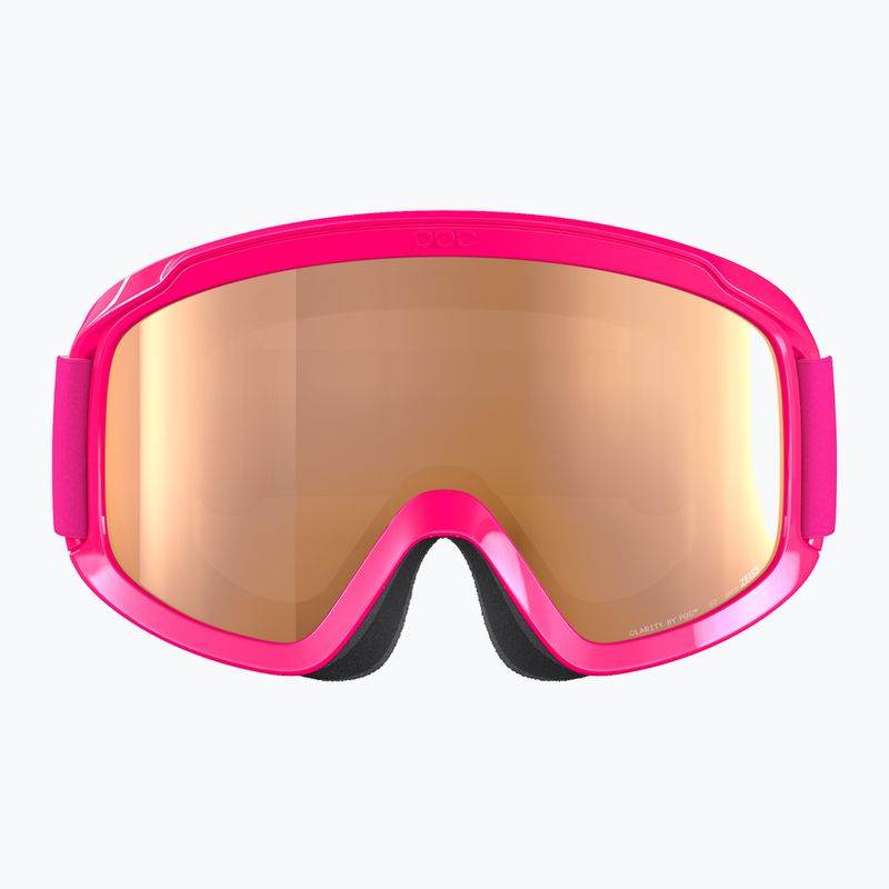 POC POCito Opsin fluorescent pink/partly sunny light orange children's ski goggles 2