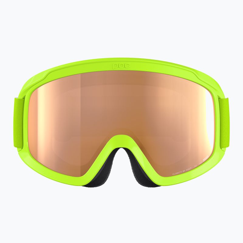 POC POCito Opsin fluorescent yellow/green/partly sunny light orange children's ski goggles 2