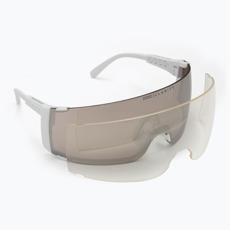 POC Propel hydrogen white/clarity road/sunny silver sunglasses