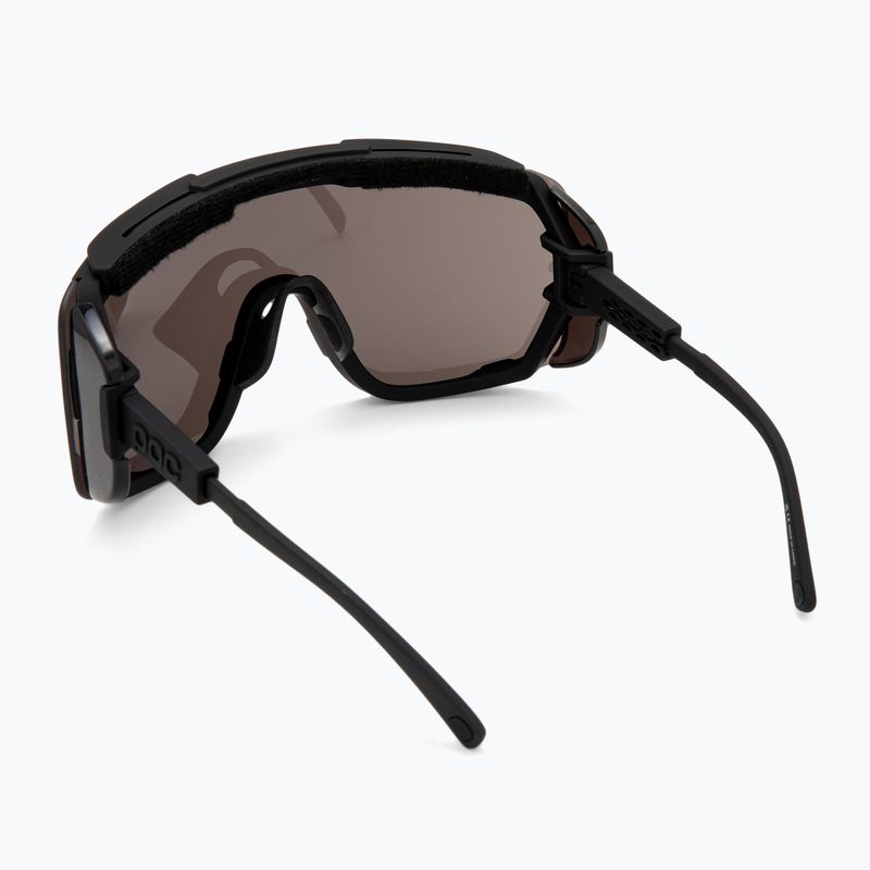 POC Devour Glacial uranium black/clarity universal/sunny grey sunglasses 3