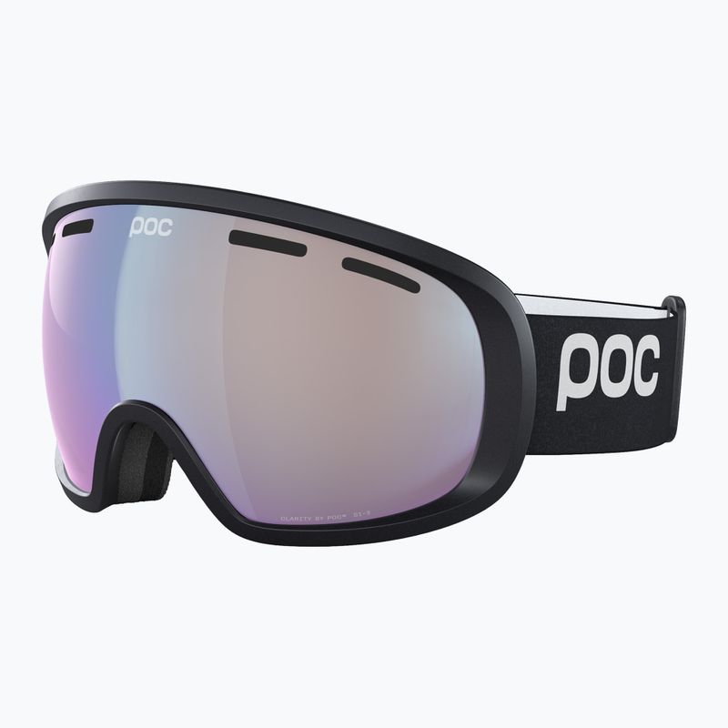 POC Fovea Mid Photochromic uranium black/photochromic/changeable sky blue ski goggles 4