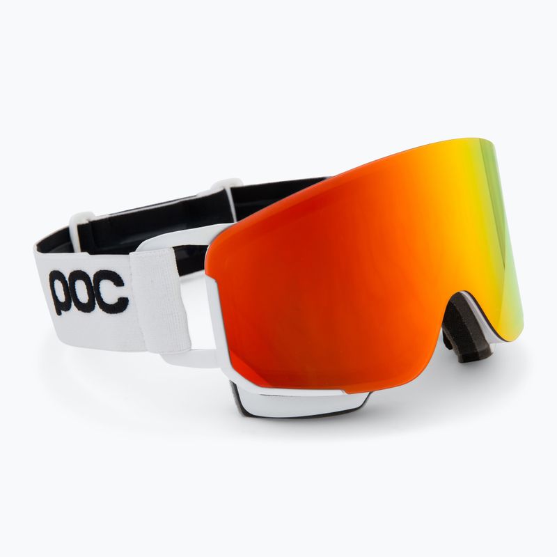 POC Nexal hydrogen white/partly sunny orange ski goggles 2