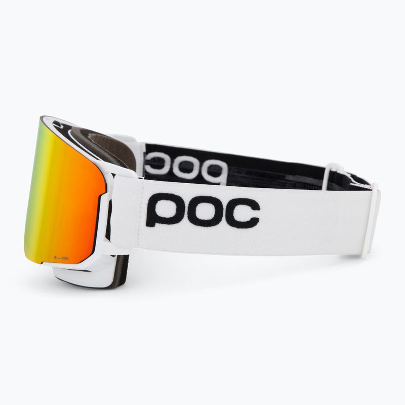 POC Nexal hydrogen white/partly sunny orange ski goggles 5