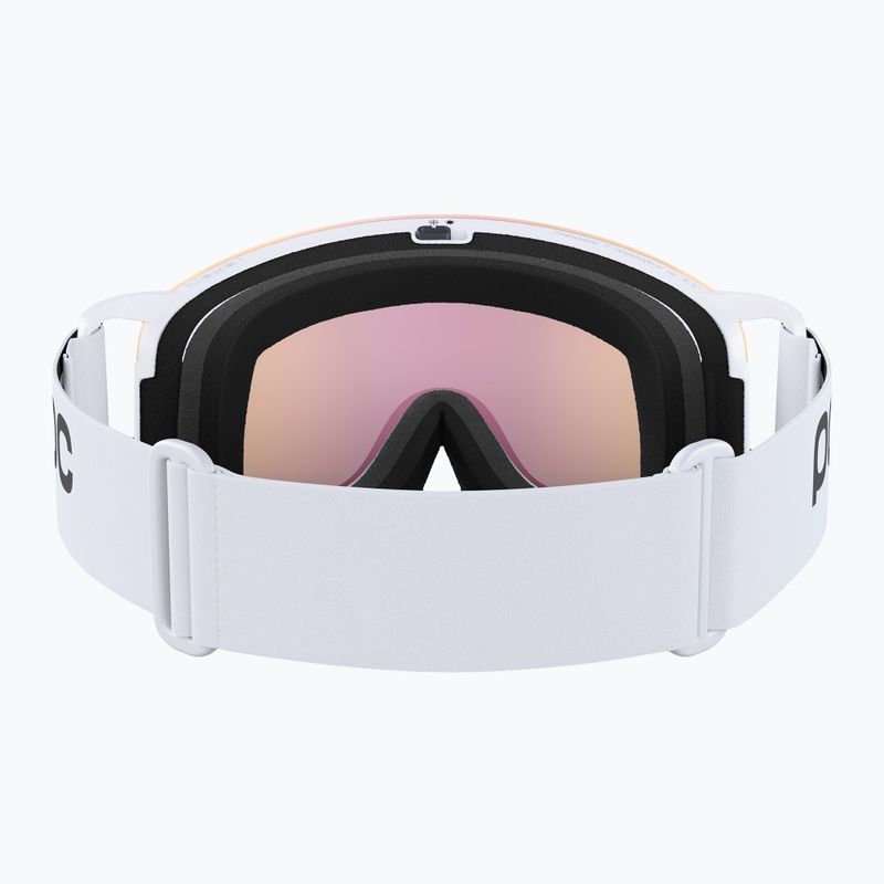 POC Nexal hydrogen white/partly sunny orange ski goggles 3