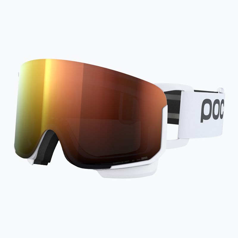 POC Nexal hydrogen white/partly sunny orange ski goggles 4