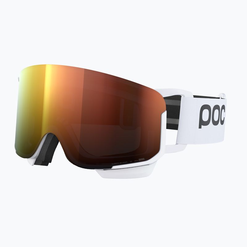 POC Nexal Mid hydrogen white/partly sunny orange ski goggles 3