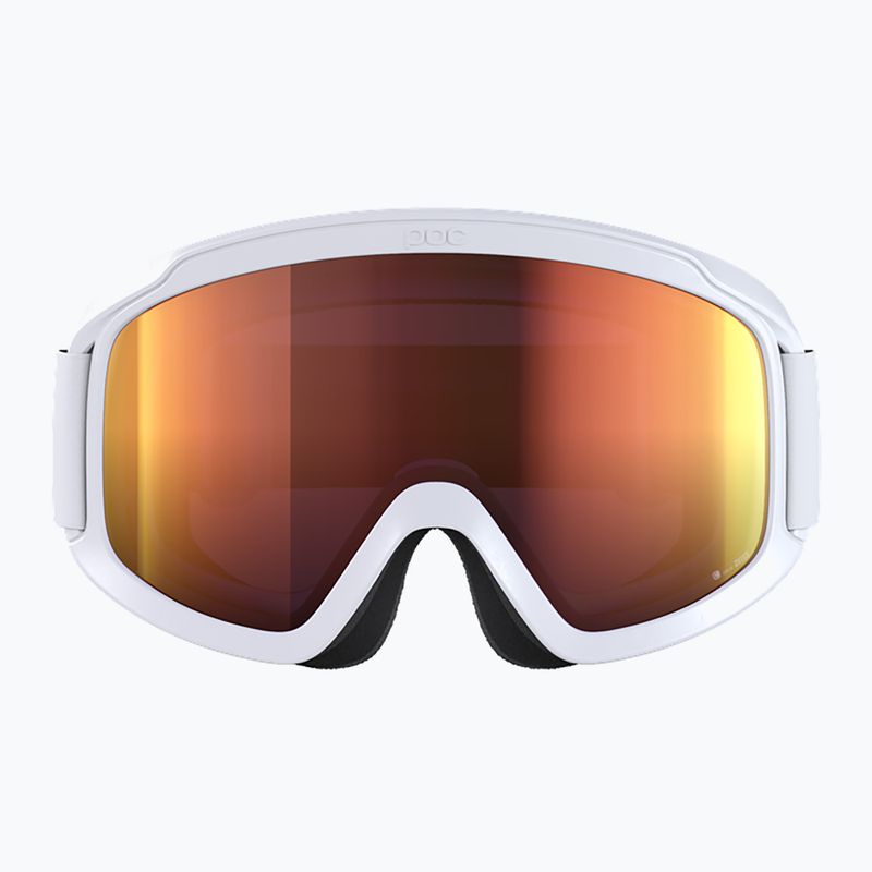 POC Opsin hydrogen white/partly sunny orange ski goggles 2