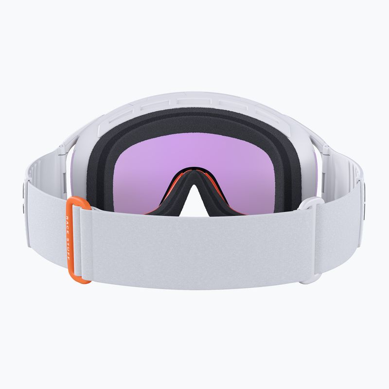 Ski goggles POC Zonula Race hydrogen white/zink orange/partly blue 4