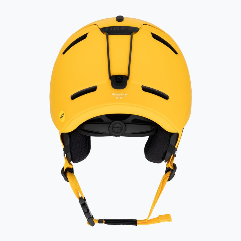 Ski helmet POC Obex MIPS sulphite yellow matt 3