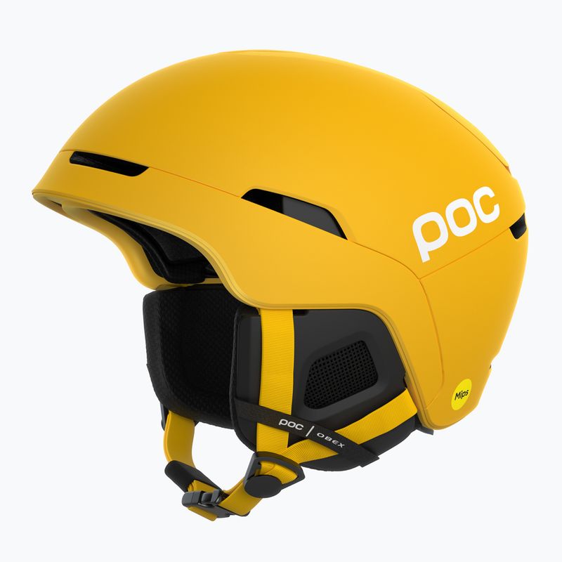 Ski helmet POC Obex MIPS sulphite yellow matt 6