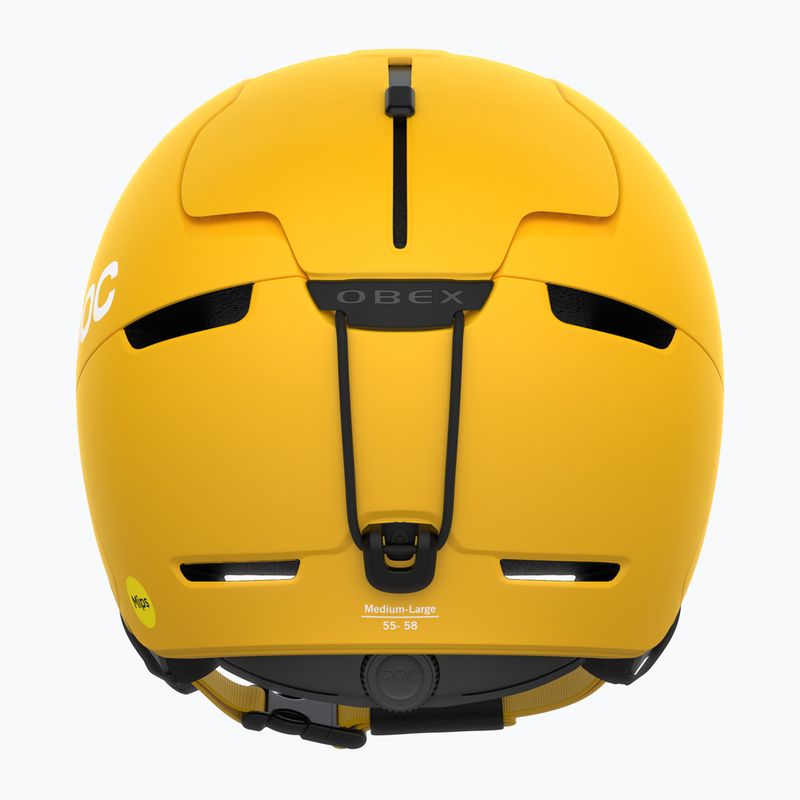 Ski helmet POC Obex MIPS sulphite yellow matt 9