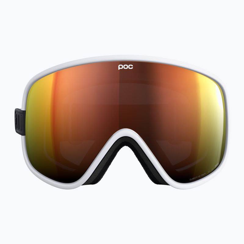 POC Vitrea hydrogen white/partly sunny orange ski goggles 2