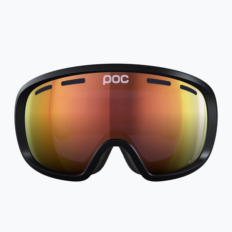 Ski goggles POC Fovea uranium black/partly sunny orange 4