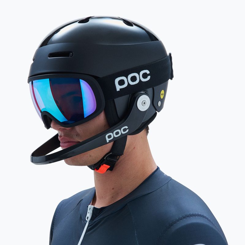 Ski goggles POC Fovea uranium black/partly sunny blue 5