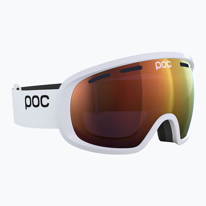 POC Fovea hydrogen white/partly sunny orange ski goggles 4