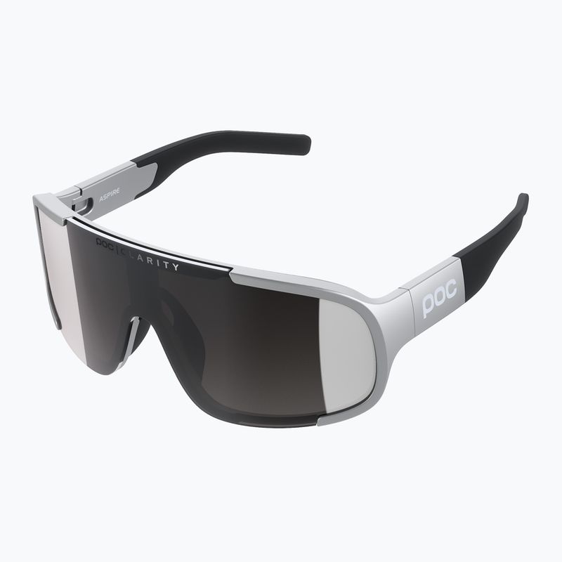 Bicycle goggles POC Aspire argentite silver/clarity define silver