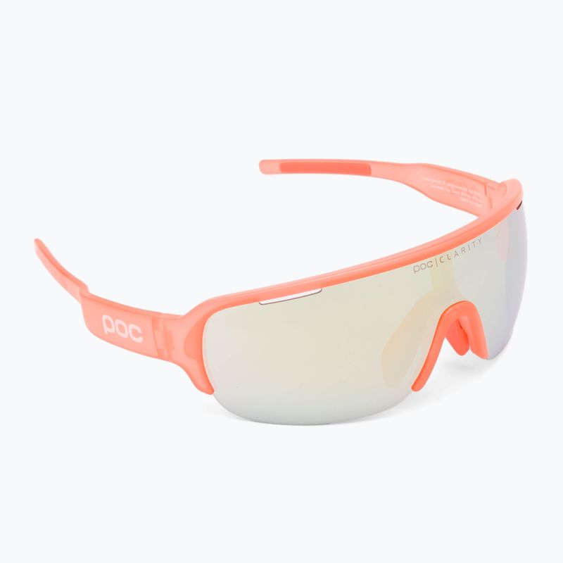 POC Do Half Blade fluorescent orange translucent cycling goggles