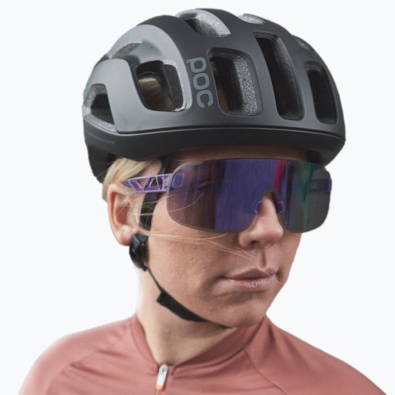 Bicycle goggles POC Elicit purple quartz translucent/clarity road silver 7