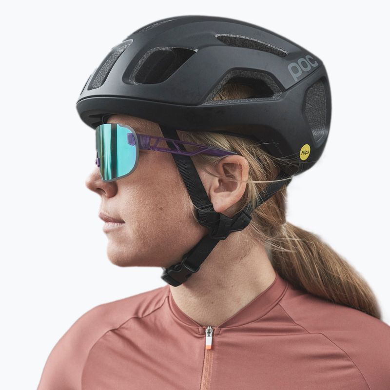 Bicycle goggles POC Elicit purple quartz translucent/clarity road silver 9