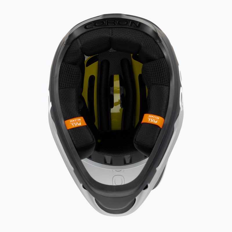 Bicycle helmet POC Coron Air MIPS argentite silver/uranium black matt 5