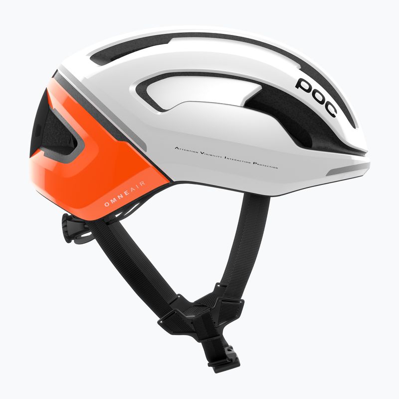 POC Omne Beacon MIPS fluorescent orange avip/hydrogen white bike helmet 4