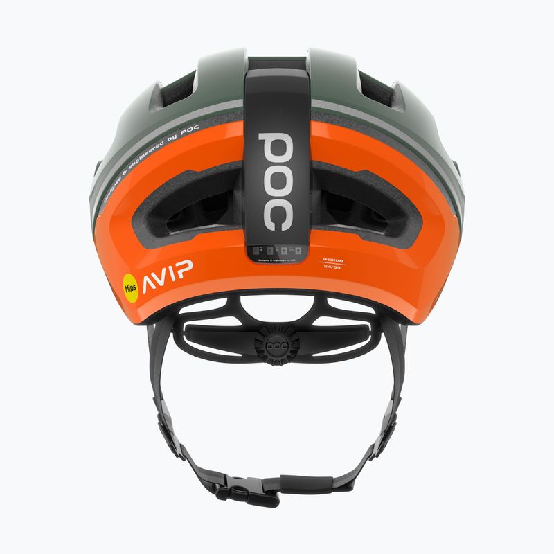 POC Omne Beacon MIPS fluorescent orange avip/epidote green matt bike helmet 6