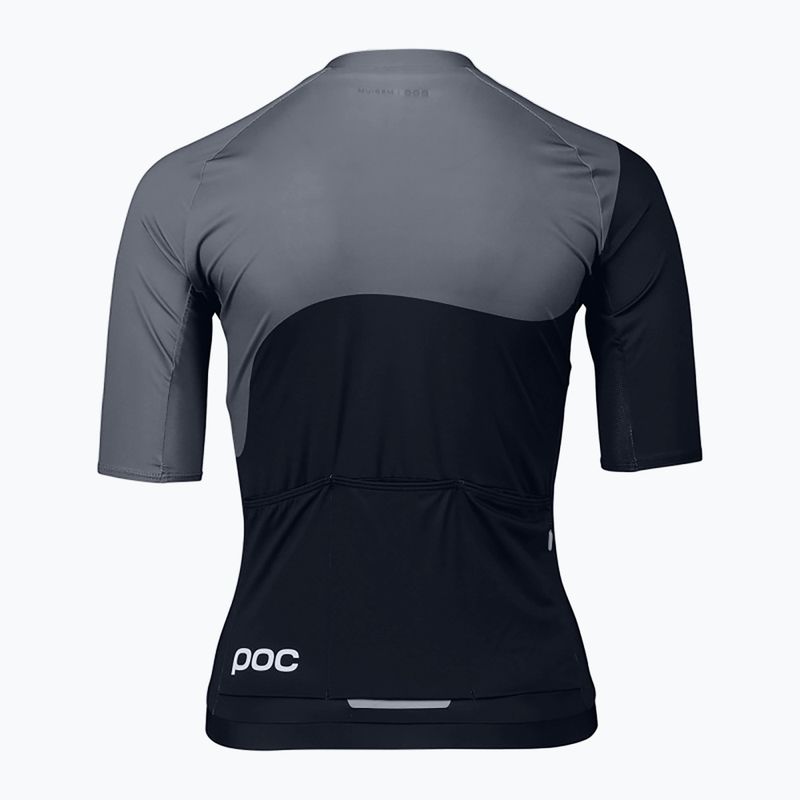 Women's cycling jersey POC Essential Road Print uranium black/sylvanite grey 5